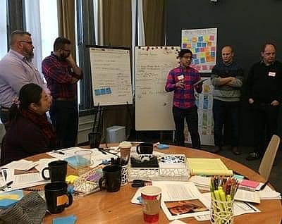 Team al lavoro al corso Design Leadership