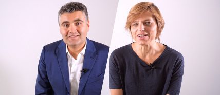 Fotografia con Ilaria Mauric e Daniele Bacchi CEO di Reverse