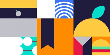 Cover dell'evento Inspiration 2021 composto da figure astratte