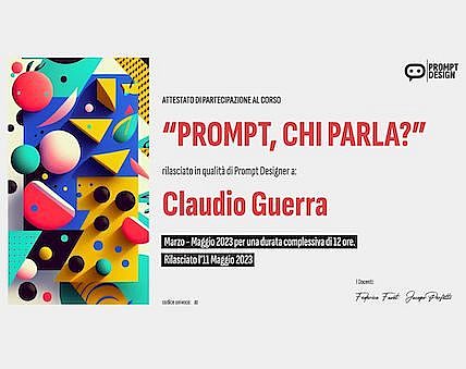 Certificato Prompt Design