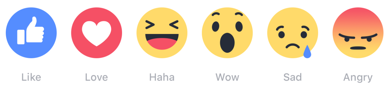 Reaction di facebook