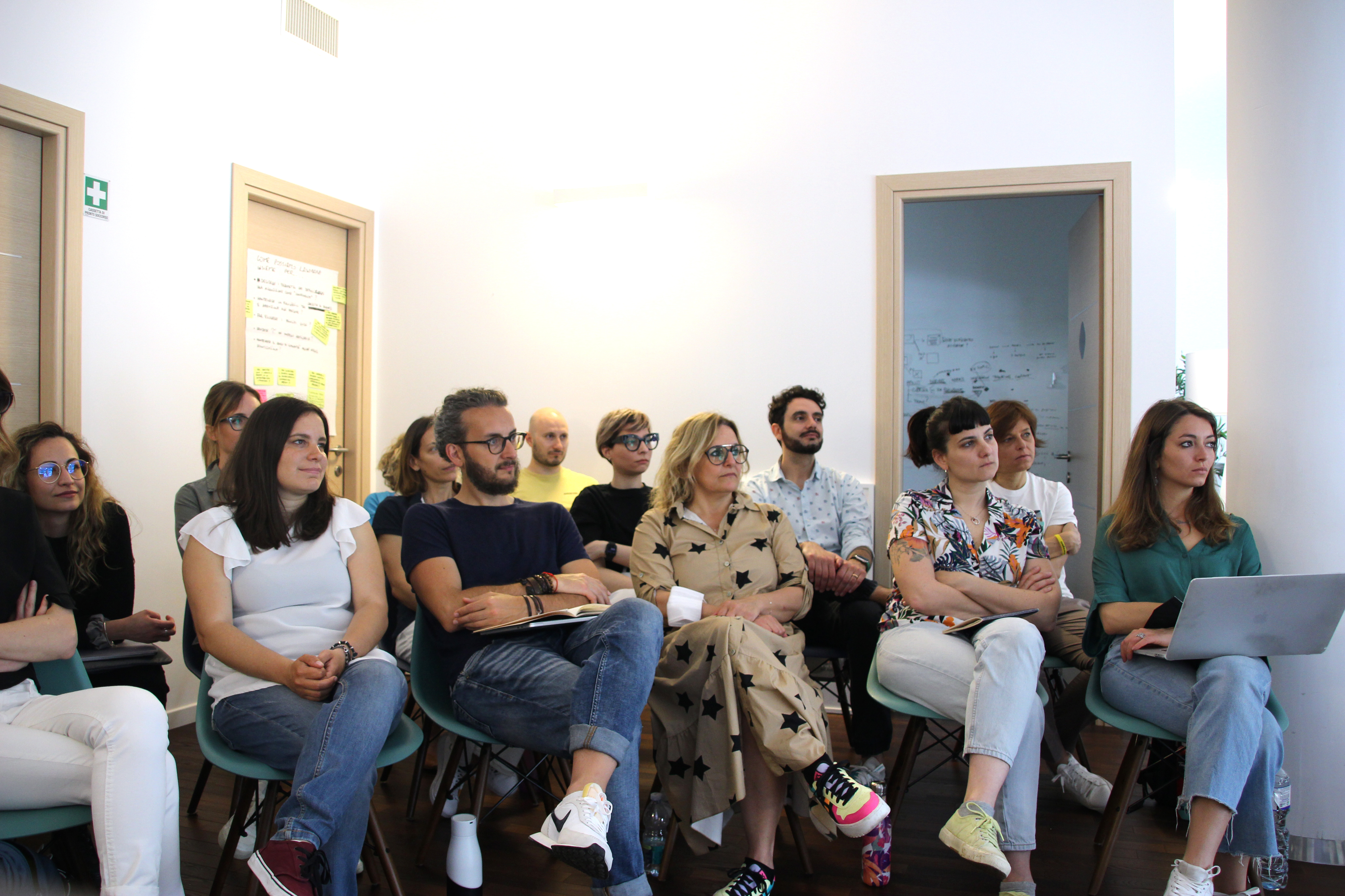 Parte del team Tangible in un momento di workshop interno durante Inspiration 2022