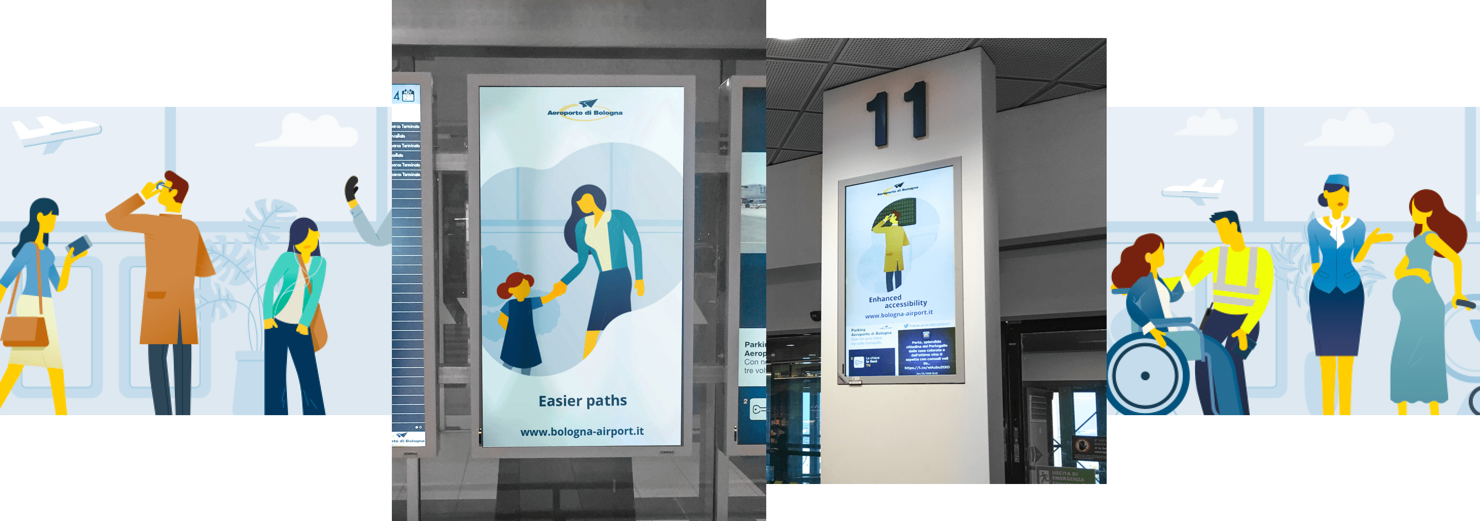 Illustrazioni di lancio della comunicazione